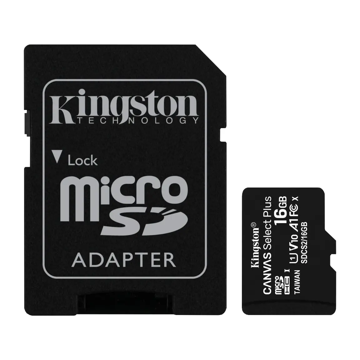Tarjeta Micro SD 16 GB con adaptador