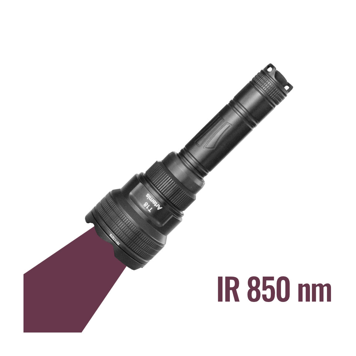 Brinyte T18 con luz infrarroja 850 nm (visible)