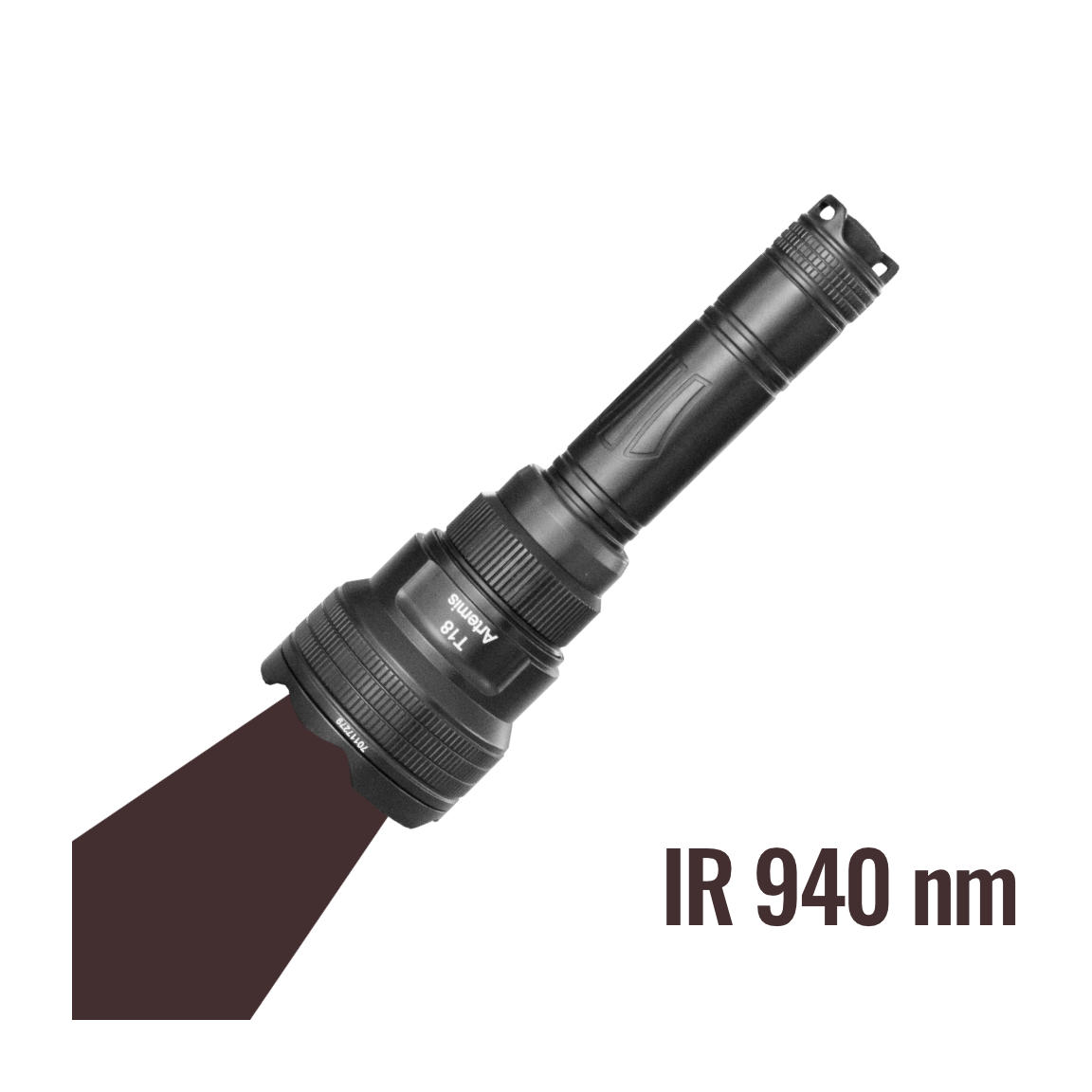 Brinyte T18 con luz infrarroja 940 nm (invisible)